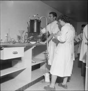 Distil at school for chemist in Neuchatel 1951