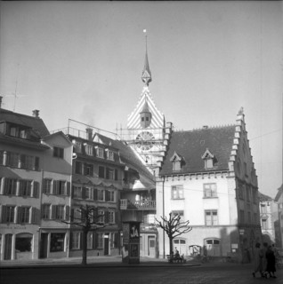 The newly renovated Zytturm in Zug 1956