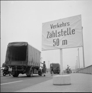 Traffic census in Basle 1955