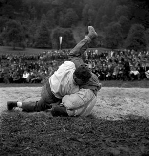 wrestling festival in Schwyz 1941