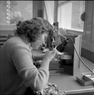 Watch production in Iserables 1957