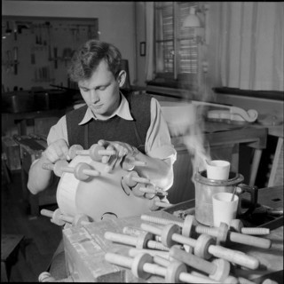 School for violin making, Brienz 1952
