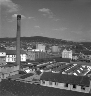 Factory building in Zurich 1948: Farberei Schutz