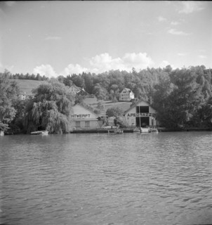 Pedrazzini yacht- and shipyard in Bach and Diessenhofen 1947