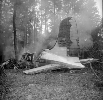Israelitic freighter crash near Bulach, wreckage 1951