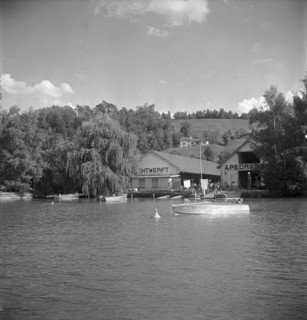 Pedrazzini yacht- and shipyard in Bach and Diessenhofen 1947