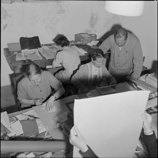 Lesson in occupational therapy at school for social work, Zurich 1954