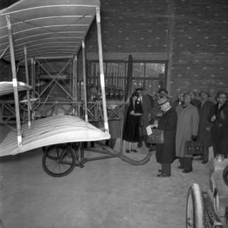 Journalists visiting the Museum of Transport and Communication in Lucerne 1959