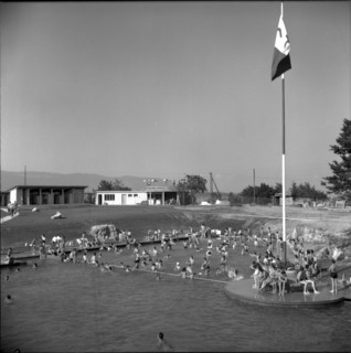 New swimming pool in Orbe 1961