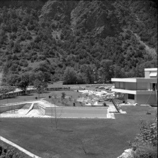 New swimming pool in Visp 1961