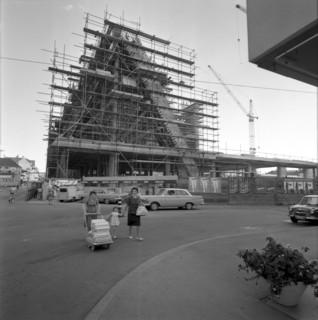 Bienne, indoor swimming pool under construction 1963