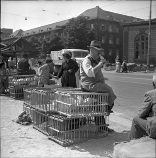 Market in Zurich 1952