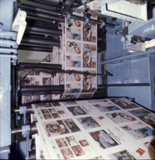 Offset rotary press for the SonntagsBlick, 1969