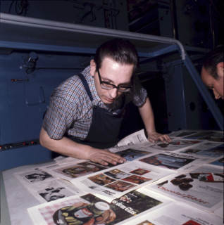 Offset rotary press for the SonntagsBlick, 1969