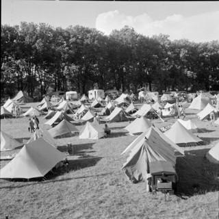 13th International tent camp in Colombier 1952
