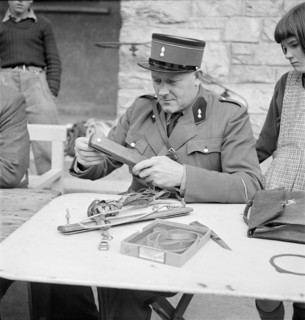 Mountain guides inspection, Zermatt 1952: equipment control
