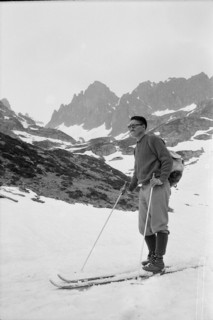 Sherpa Tenzing Norgay skiing in Meiringen 1963