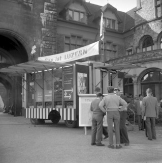 Lucerne tourist office publicity campaign in Zurich 1957