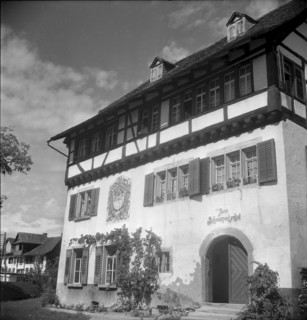 Half-timbered house in Weinfelden 1945