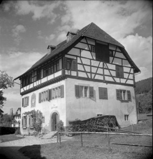 Half-timbered house in Weinfelden 1945