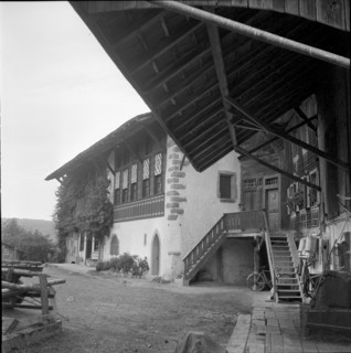 14th century function house in Habsburg town Meienberg near Sins AG 1960