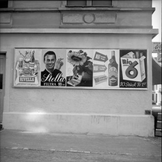 Billboard, advertisement in Zurich, 1955