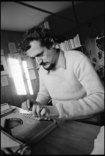 Author Ernst Eggimann at home in Langnau im Emmental 1968