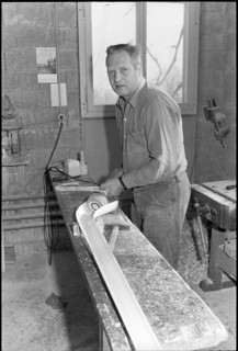 Alphorn-maker Josef Emmenegger, Eich 1973