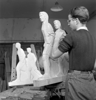 Wood carving school Brienz 1941