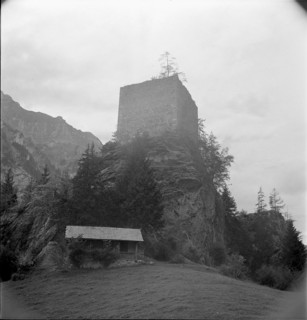 Felsenburg ruin near Kandersteg, 1946