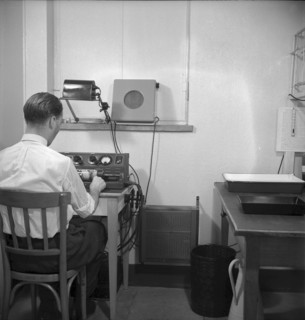 Facsimile transmission, data transfer, radio-photogram, Prangins 1943