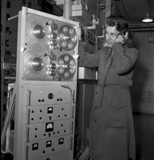 News service by phone launching, Berne 1950