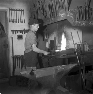 Blacksmith in Wiedlisbach 1955