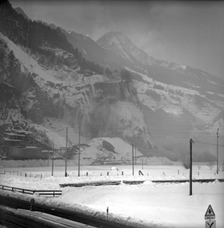 Security blazing in the stone quarry Zingel, Seewen SZ 1965
