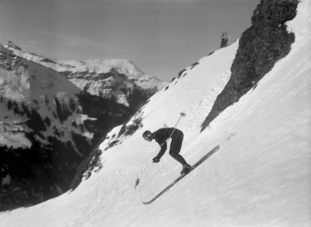 Ski World Cup 1954/55, men downhill Wengen 1955: Toni Sailer wins