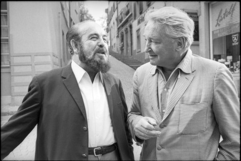 Shmuel Rodensky in Zurich and Teddy Stauffer 1968