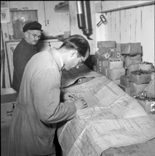 Linth"" under construction, shipyard Wollishofen 1951-1952