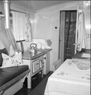 Galley, Cabin, Rhine tug ""Vogel Gryff"", Basle 1949