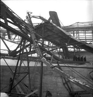 Crane accident in the hallenstadion, 1938