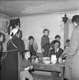 Family at the table, Balsthal 1962