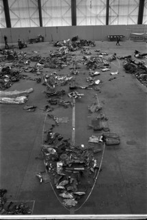 Swissair plane crash in Wurenlingen 1970: Debris