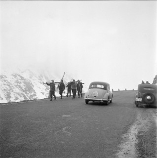 Gotthard pass road 1957