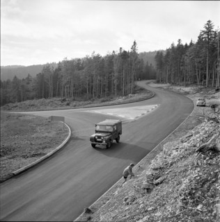 Col du Marchairuz, pass road 1957