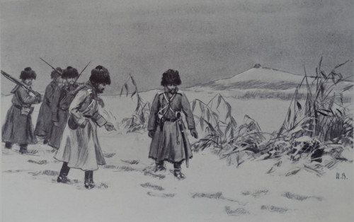 The Japanese were here Drawing by Ivan Vladimirov (1869/1870-1947)