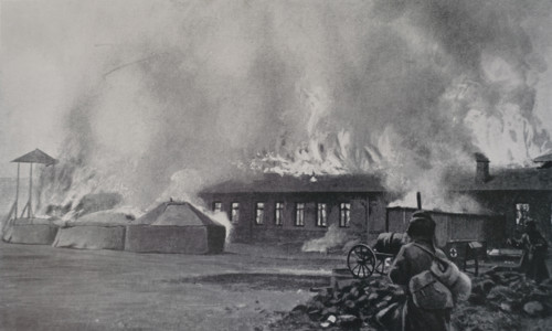 Retreat after the Mukden battles Art album Manchuria Russo-Japanese War 1906