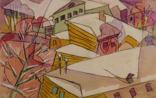 Landscape Circa 1916 Aristarkh Lentulov (1882-1943) Watercolour