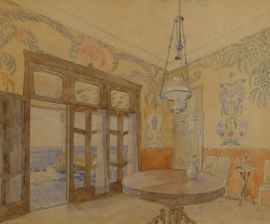 Novy Kuchuk-Koy, Yalta 1913 Pyotr Utkin (1877-1934) Watercolour