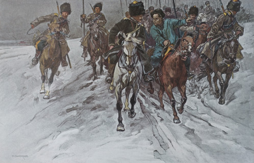 General Mishchenko's raid to Yingkou A detachment of Transbaikal Cossacks with an interpreter Samokish Nikolai Semenovich (1860-1944)