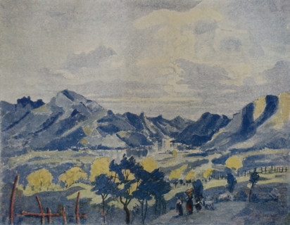 Lugano 1913 Switzerland Illustration from the album Ostroumova-Lebedeva Anna Petrovna (1871-1955)