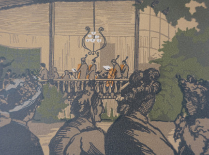 Pavlovsk Variety stage 1924 Ostroumova-Lebedeva Anna Petrovna (1871-1955)